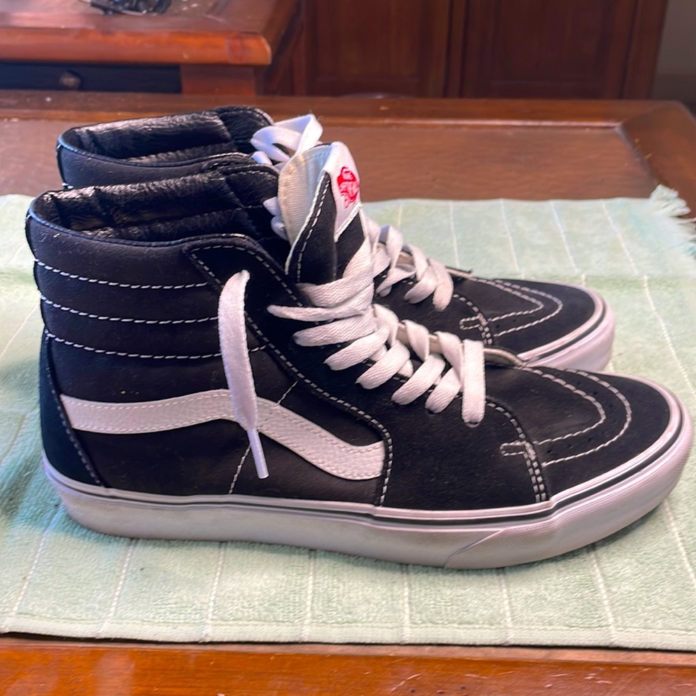 Men’s Vans Sk-8 black size 9.5 - Picture 3 of 6